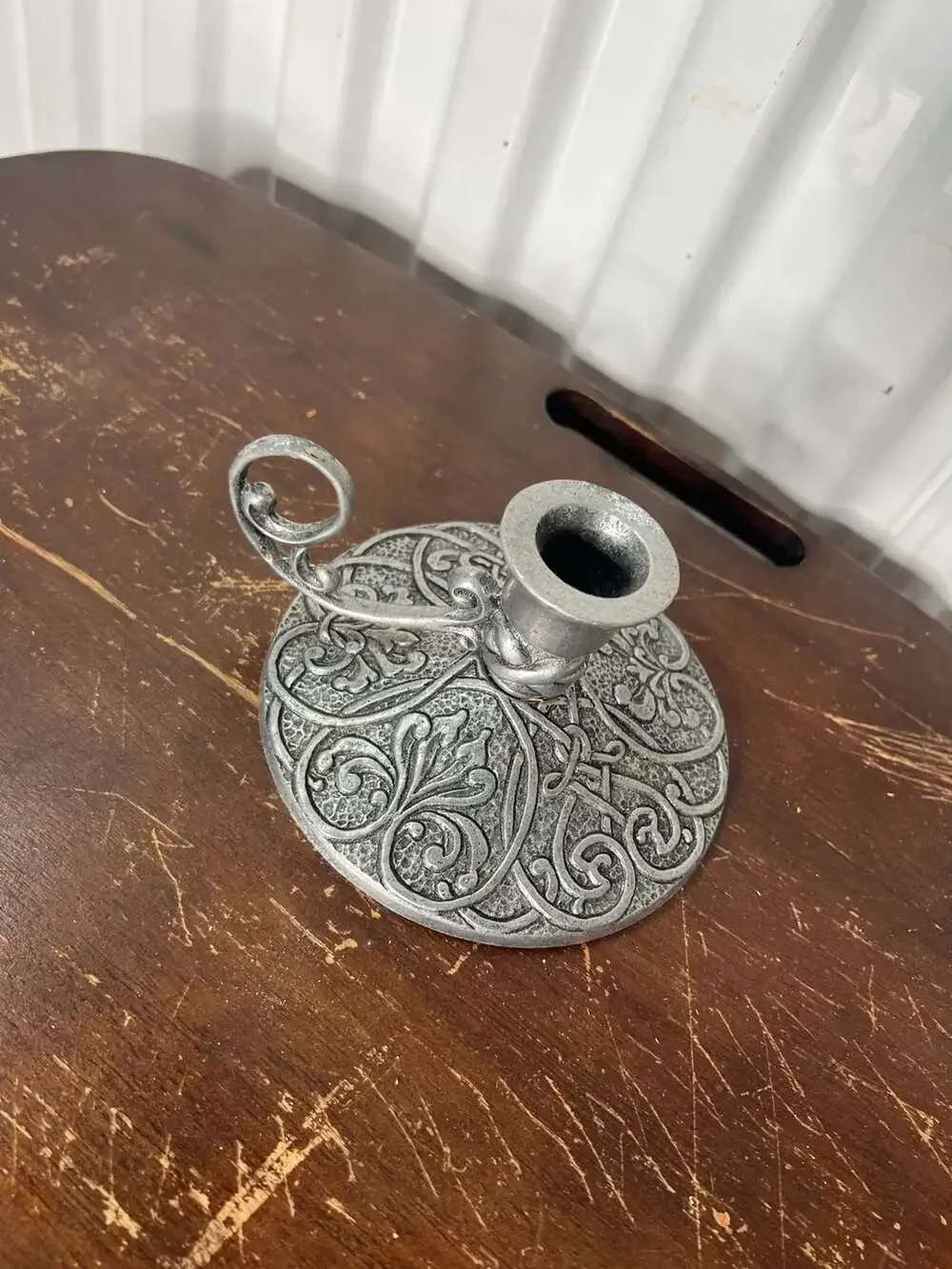 1996 Forevermore Carson Pewter Chamberstick Candle Holder